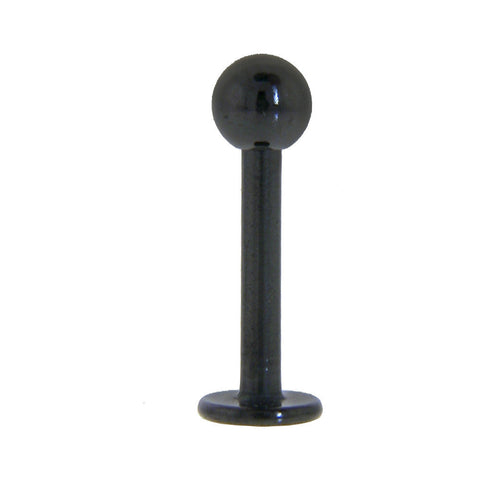 Black Titanium Plated BALL Labret 4MM