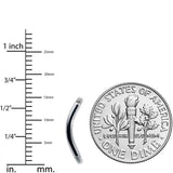14G 316l Stainless Steel Replacement Curved Barbell 3/8