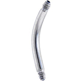 14G 316l Stainless Steel Replacement Curved Barbell 7/16