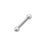 10G Stainless Straight Steel Barbell 1/2 5mm