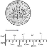 20G Stainless Steel Sapphire Blue Gem Micro Nose Bone