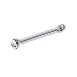 20G Stainless Steel Crystalline Gem Micro Nose Bone