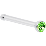 20G Stainless Steel Green Gem Micro Nose Bone