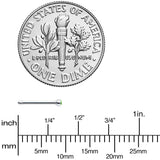 20G Stainless Steel Green Gem Micro Nose Bone