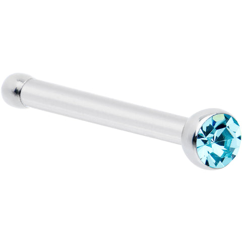 20G Stainless Steel Aqua Gem Micro Nose Bone