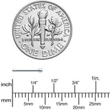 20G Stainless Steel Aqua Gem Micro Nose Bone