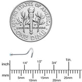 Aqua Gem MICRO Nose Ring Twister