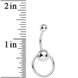 316L Stainless Steel BCR Ball Belly Ring
