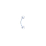 Bioplast Cool Clear Eyebrow Ring