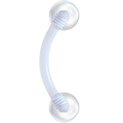 Bioplast Cool Clear Eyebrow Ring