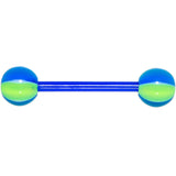 Bioplast Blue Green Beach Ball Barbell Tongue Ring