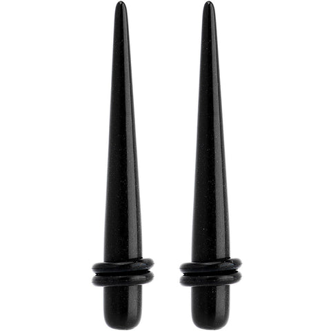 2G Black UV Acrylic Straight Taper Set