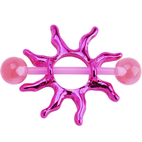 Bioplast Pink Tribal Sun Nipple Shield