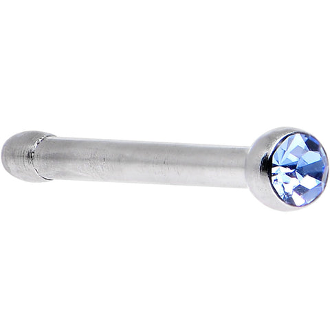 Aqua Nose Bone Created with Crystals