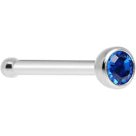 Capri Blue Nose Bone Created with Crystals