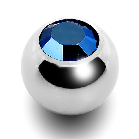 5mm Metallic Blue Replacement Ball Created with Crystals