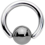 14G BCR Hematite Captive Ring 5/16 5mm