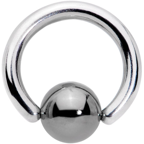 14G BCR Hematite Captive Ring 5/16 5mm