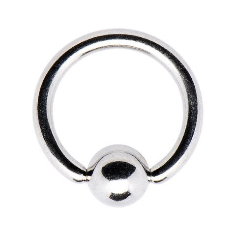 14G 3/8 Steel BCR Captive Ring
