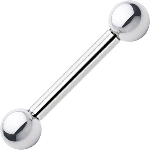 10G Straight Stainless Steel Barbell 5/8 6mm
