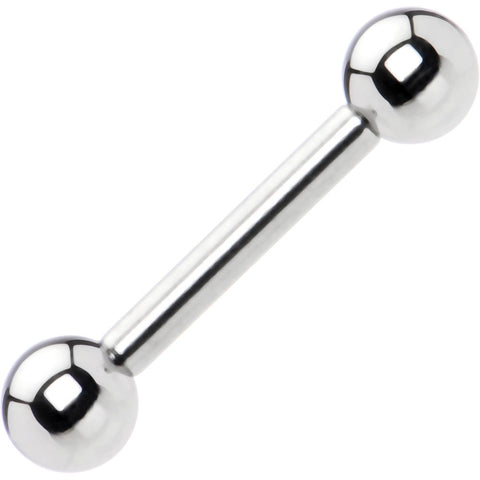 12G Straight Stainless Steel Barbell 1/2 5mm