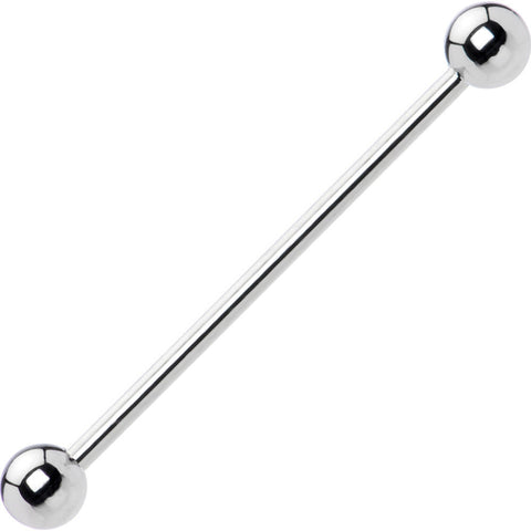 14G 1 1/4 316L Stainless Steel Straight Industrial Barbell