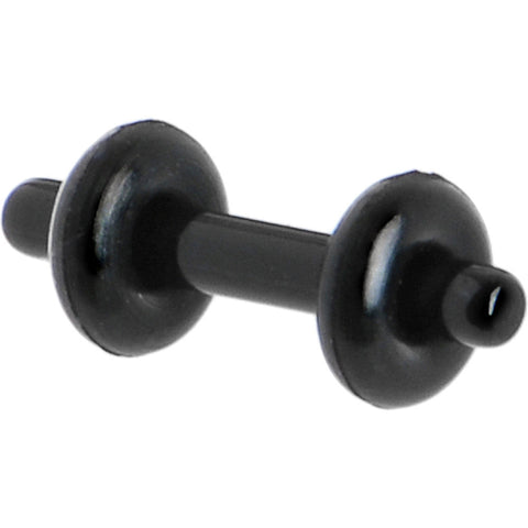 14G Black Acrylic Plug