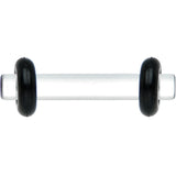 12G Clear Acrylic Plug Set of 2