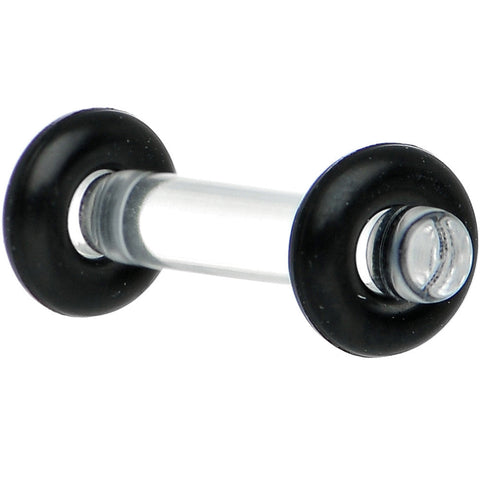 12G Clear Acrylic Plug Set of 2