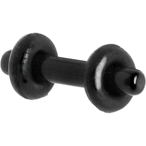 12G Black Acrylic Plug Set