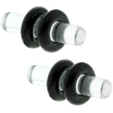 8G Clear Acrylic Plug Set of 2