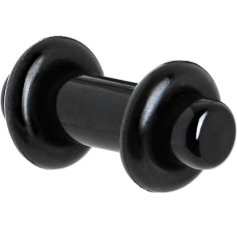 6G Black Acrylic Plug