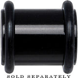 00G Black Acrylic Plug