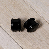 5/8 Black Acrylic Straight Plug Set