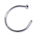 18G Stainless Steel Nose Hoop - 3/8