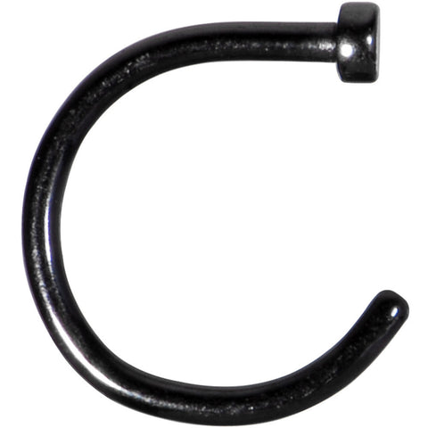 18G 5/16 Black Anodized Titanium Nose Hoop