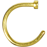 18G 5/16 Yellow Anodized Titanium Nose Hoop