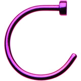 20G 5/16 Purple Anodized Titanium Nose Hoop