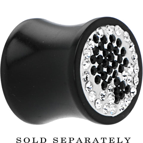 1/2G Crystal Black Spade Saddle Plug