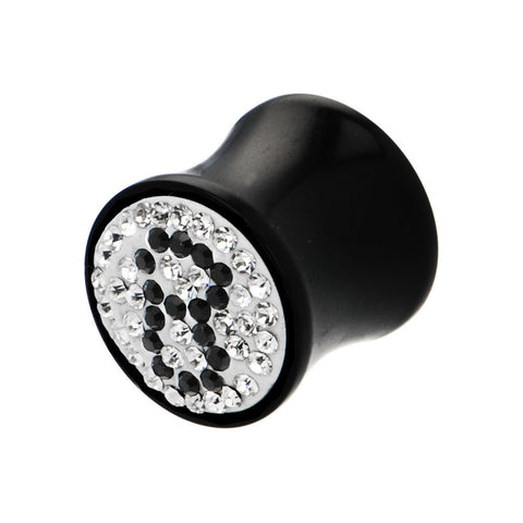 9/16G Crystal 8 Ball Saddle Plug