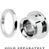 1/2 Stainless Steel Single Flare Peace Sign Plug