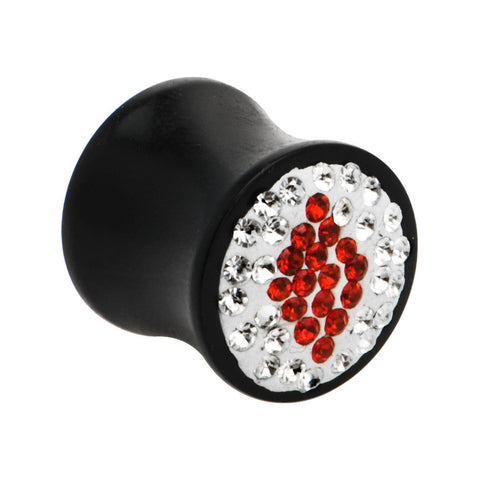 00G Crystal Red Diamond Saddle Plug