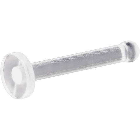 18G Clear Flat Bioplast Nose Retainer