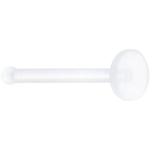 20G Clear Flat Bioplast Nose Retainer