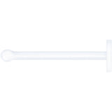 20G Clear Flat Bioplast Nose Retainer