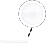 20G Clear Flat Bioplast Nose Retainer