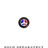 4G Acrylic American Peace Sign Taper