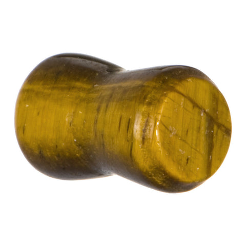 4G Tiger Eye Semi Natural Stone Saddle Plug