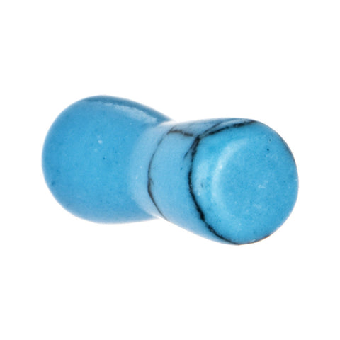 8G Turquoise Natural Stone Saddle Plug