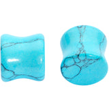 1/2 Turquoise Natural Stone Saddle Plug Set